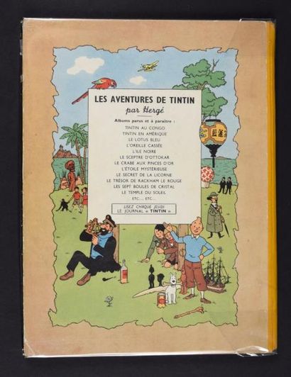 HERGÉ

TINTIN 14.
Le Temple du Soleil. B3....