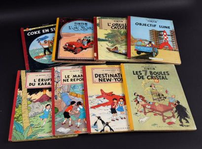 HERGÉ

TINTIN. Un ensemble de 5 albums.
Les...