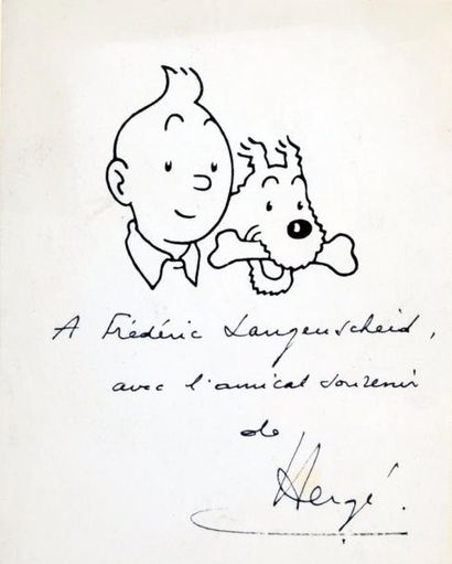 HERGÉ

TINTIN ET MILOU.
Illustration imprimée...