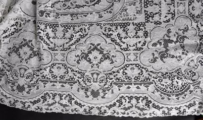Belle nappe en dentelle à l'aiguille, Venise,...