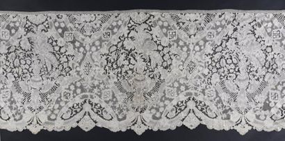 Bas d'aube en dentelle de Bruxelles, fuseaux,...