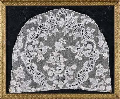 Fond de bonnet en dentelle de Bruxelles,...