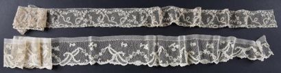 Volants en dentelle d'Argentan, aiguille,...