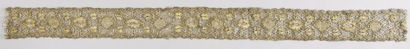 Dentelle métallique, filé or, Italie ou Espagne,...