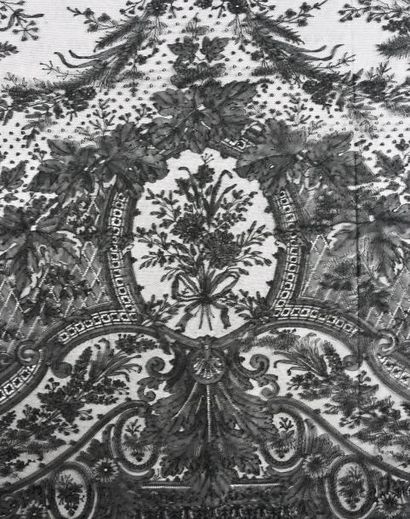 Remarquable volant pour jupe en dentelle...
