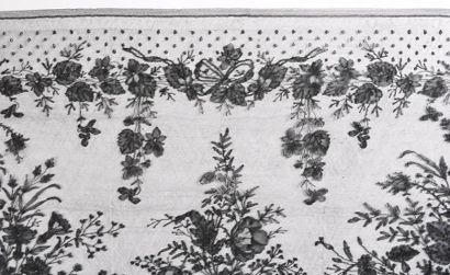 Remarquable volant pour jupe en dentelle...