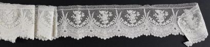 Volant en Valenciennes de Gand, dentelle...