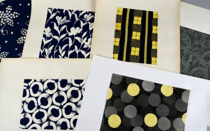 Ensemble de maquettes pour la création textile,...