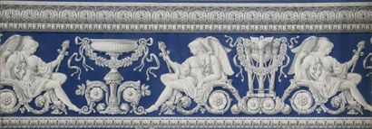 Frise néo-classique, vers 1820, impression...