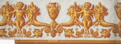 Bordure haute, époque Empire, fond marbré...