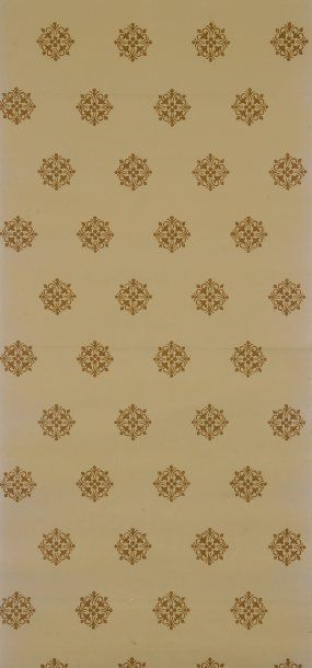 Papier peint, époque Empire, décor en deux...