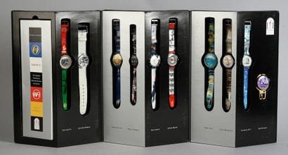 Collection de 10 montres Swatch pour les...