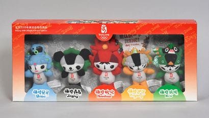 Mascottes offcielles «Beibei, Jingiing, Huanhuan,...