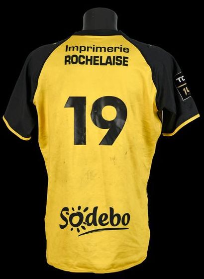 Romain Sazy n°19.
Maillot porté avec l'équipe...