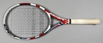 Raquette de JO-Wilfried Tsonga utilisée lors...