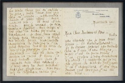 Exceptionnelle lettre manuscrite de Suzanne...