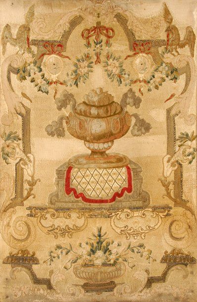 Ecran de cheminé de style Louis XVI en bois...