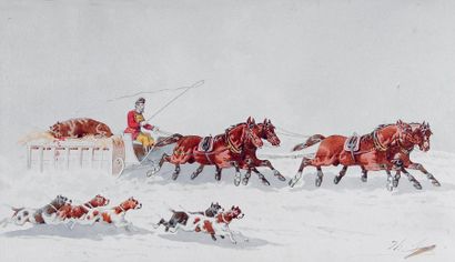 Théodore FORT (c.1810- ?)
Retour de chasse...