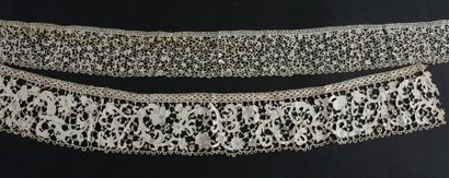 Dentelle Point de France et Venise plat,...