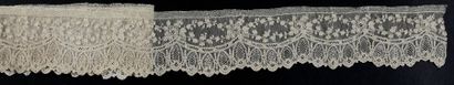 Volant, Alençon, aiguille, vers 1860-80.
Frise...