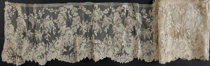 Volant en Alençon, aiguille, vers 1860-70.
Trois...