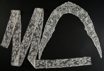 Col et métrage en dentelle aux fuseaux, fin...