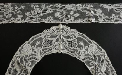 Col et métrage en dentelle aux fuseaux, fin...