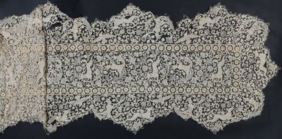 Panneau, décor cynégétique, aiguille, Italie,...