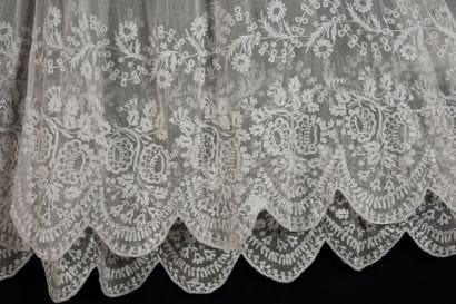 Robe de baptême en dentelle, fin du XIXe...