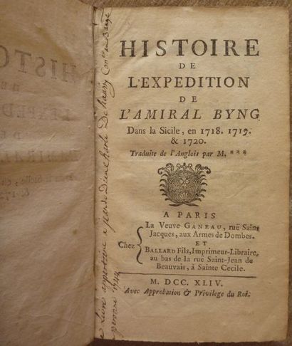 Ens. de 2 ouvrages - MONBRON, Fougeret de
La...