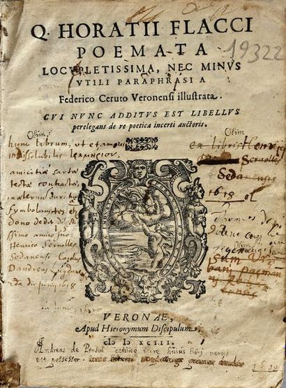 HORACE
Q. horatii flacci poemata veronae...