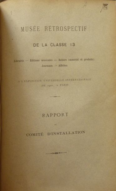 Ens. de 3 ouvrages RORET Musée rétrospectif...