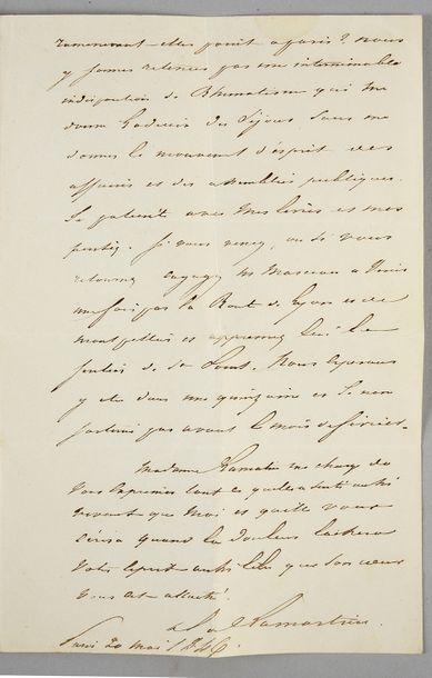 LAMARTINE, Alphonse de (1790-1869)

Deux...