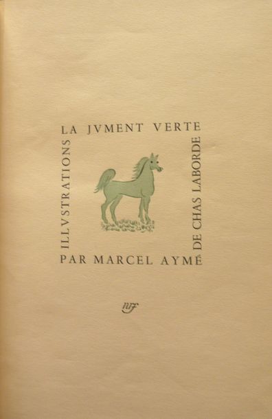 Ens. de 5 ouvrages - AYME, Marcel
La jument...