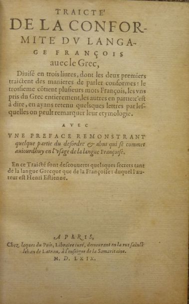 Estienne, Henri

Traicté de la conformité...