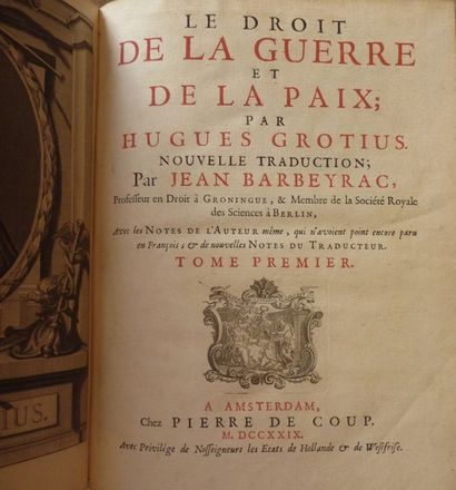 Grotius, Hugo

Le droit de la guerre et de...