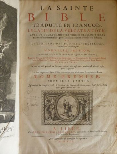 Ens. de 2 volumes - BIBLE - DARBOY, Abbé...