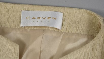 CARVEN, veste droite, veste en taffetas gaufré...