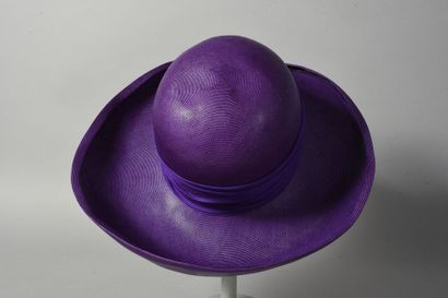 CHAPEAU d’été, capeline en paille tressée...