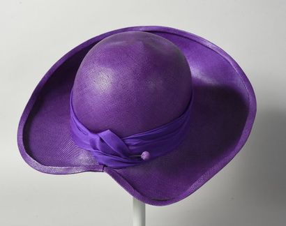 CHAPEAU d’été, capeline en paille tressée...