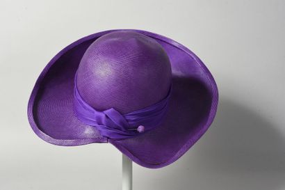 CHAPEAU d’été, capeline en paille tressée...