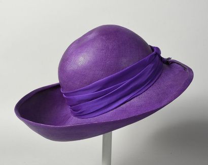 CHAPEAU d’été, capeline en paille tressée...