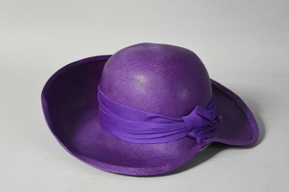 CHAPEAU d’été, capeline en paille tressée...