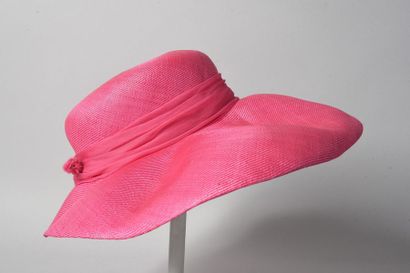 CHAPEAU d’été, capeline en paille tressée...