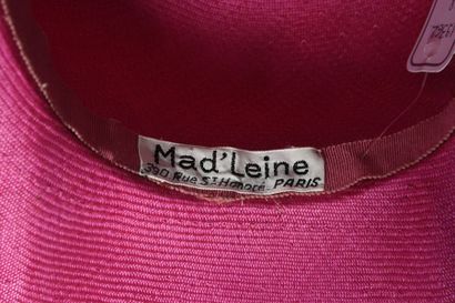 CHAPEAU d’été, capeline en paille tressée...