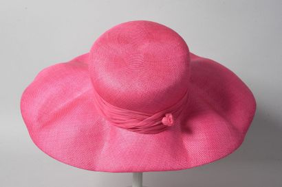CHAPEAU d’été, capeline en paille tressée...