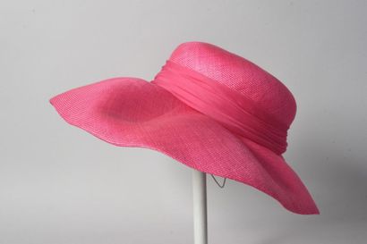 CHAPEAU d’été, capeline en paille tressée...
