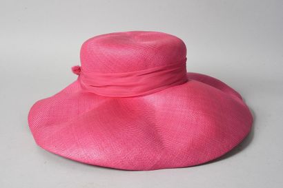 CHAPEAU d’été, capeline en paille tressée...