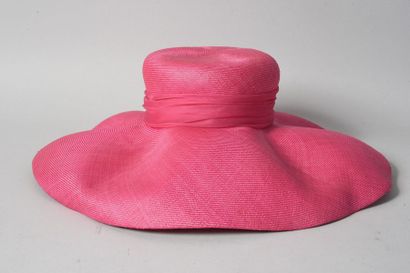 CHAPEAU d’été, capeline en paille tressée...