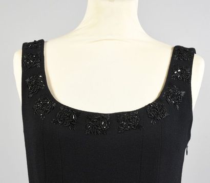 JOHN GALLIANO, robe du soir en crêpe de laine...